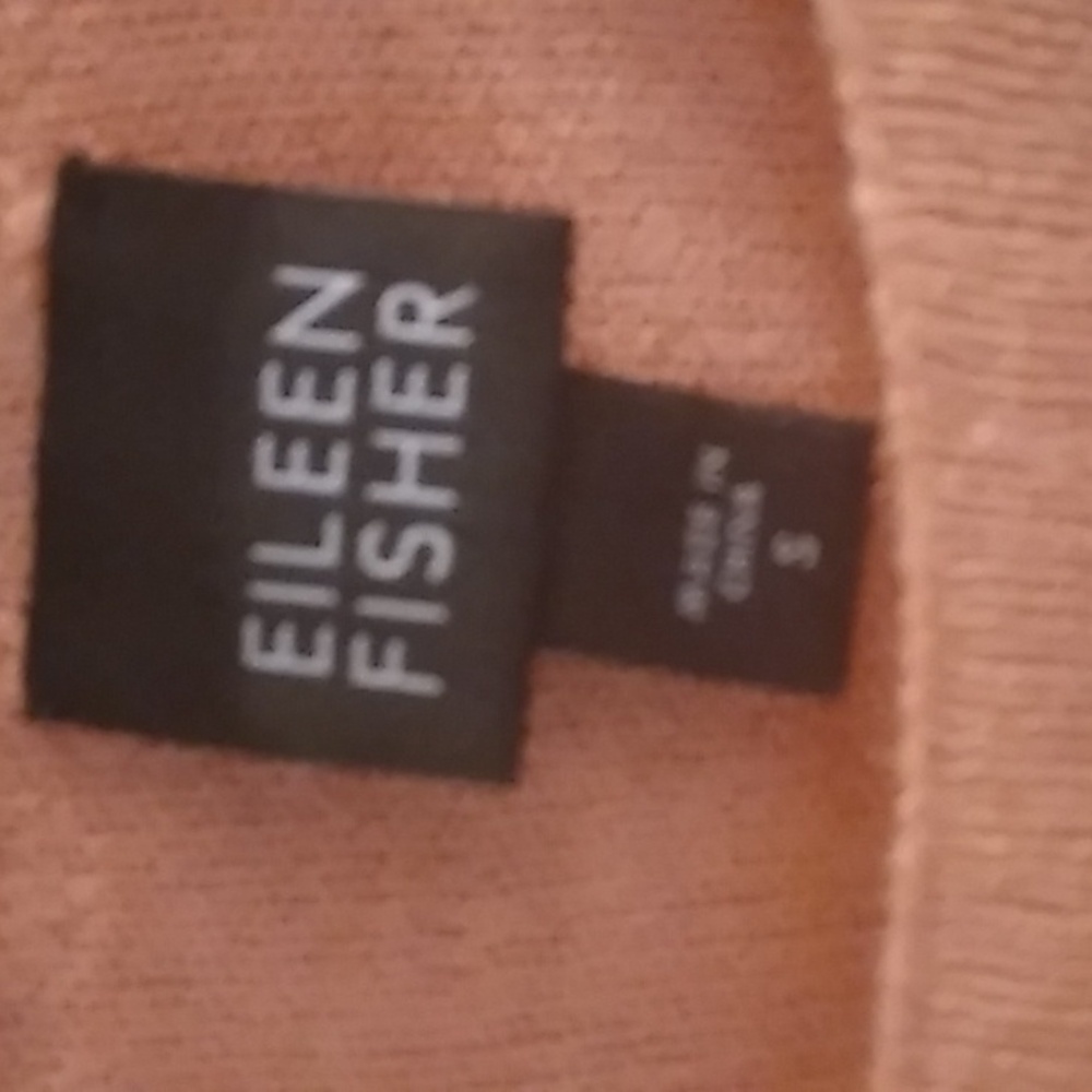 Eileen Fisher Salmon Crew Neck Sweater, Viscose & Wool, Small. EUC. - Picture 2 of 8